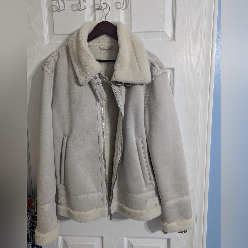 Faux shearling jacket